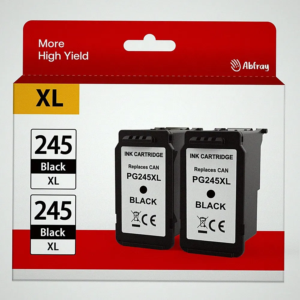 245XL Black Ink Cartridge Compatible Canon PIXMA TR MG MX Series 2 Pack